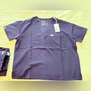 Figs - Navy Blue SCRUBS set / shirt & Pants